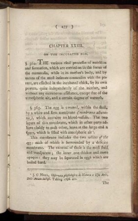 Chapter XXVII. On The Incubated Egg