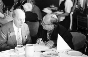 32. Tagung 1982 Physiker; Beim Studentenabend: Eugene Wigner, Heinrich Schiemann