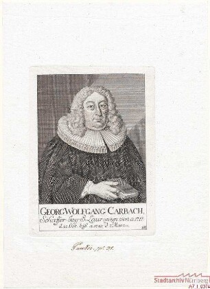 Georg Wolfgang Carbach, Schaffer bei St. Lorenz