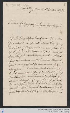 Brief, 11.02.1895