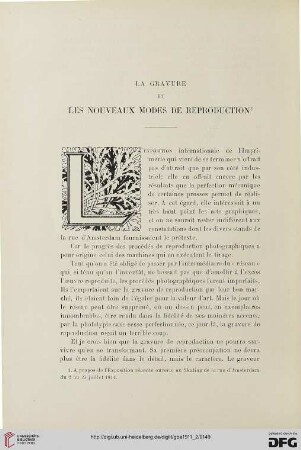 4. Pér. 6.1911: La gravure et les nouveaux modes de reproduction
