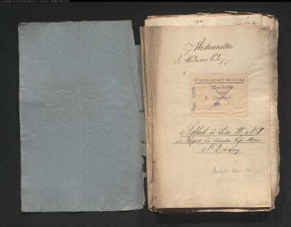 Hudecke-Salzsode und andere Salzsoden: 1. Dietrich v. Landsberg (nach Aussterben der v. Bredenol zu Böckenförde) 1662; 3. Franz Anton v. Landsberg 1700. 1724; 10. Witwe v. L. (auch altes Haus Mellen) 1749; 12. Ignaz v. L. 1800; 16. Clemens August v. L. 1764; 18. Ferdinand Caspar v. Landsberg 1731; 19. Paul Joseph v. Landsberg-Velen 1793; 27. Elis. Voege, Witwe v. Bredenol zu Westernkotten, ./. Dietrich v. Landsberg wegen der Ansprüche auf das Lehen (zum Prozeß vor dem Reichskammergericht) 1657; 36. Dietrich v. L. wegen der Designation des Hauses Mellen 1669; 38. Lehnbrief über Mellen 1649; 40. Eid des Georg Rembert v. Bredenol wegen Nichtvorlage des letzten Lehnbriefes 1625-26; 52. Obrist Wilhelm Dietrich v. Wendt zum Crassenstein namens seiner Tochter ./. Fritz v. Bredenol wegen der Lehnsfolge (mit Familiengeschichte) 1648; 67. Auseinandersetzung wegen des Ankaufs von zwei Salzhäusern durch Fritz v. Bredenol von Georg Rembert v. Bredenol und Verkauf eines Salzhauses an den Junker Lurwaldt zu Suttrop (1396 ff); 72. Lehnbrief für Bernd v. Bredenohl 1505; 73. Lehnsmutung des Walter Philipp v. Ense 1625; 74. desgl. des Adam Philipp v. Ense 1653; 75. Witwe v. Bredenol ./. v. Landsberg wegen des vom Ehemann der Klägerin angekauften Lehens 1658