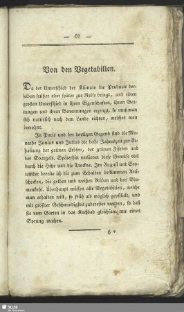 Von den Vegetabilien