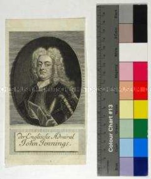 Porträt des britischen Admirals Sir John Jennings