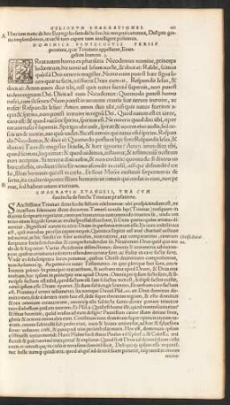 Dominica Pentecostes Feriis proxima, quae Trinitatis appellatur ...