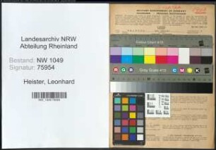 Entnazifizierung Leonhard Heister , geb. 23.07.1904 (Landwirt)