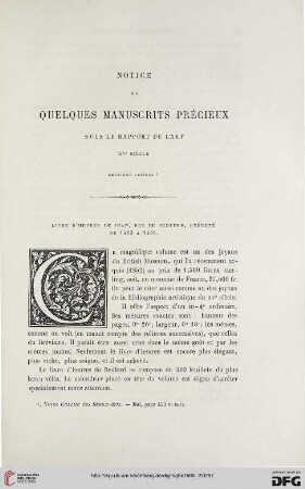 21: Notice de quelques manuscrits précieux sous le rapport de l'art, [2]