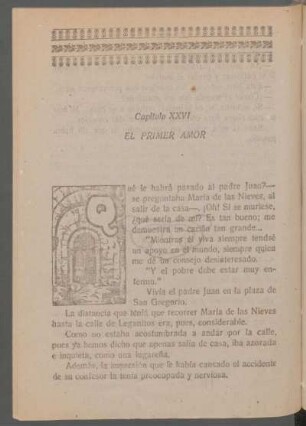 Capítulo XXVI - El primer amor