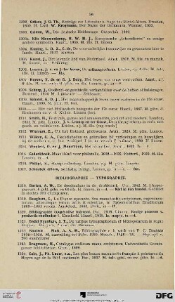Bibliographie – Typographie (Nr. 1318-1360)