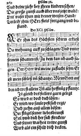 Der XCI. Psalm. - Der C. Psalm.