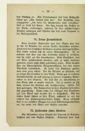 74. Treue Freundschaft