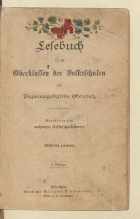 Lesebuch für die Oberklassen der Volksschulen des Regierungsbezirks Oberpfalz