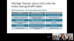 Einführung zum NMC Horizon Report 2017 Library Edition