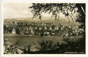 Grünhainichen. Blick auf Grünhainichen