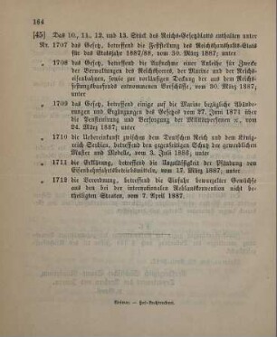 45. Das 10., 11., 12. und 13. Stück des Reichs-Gesetzblatts enthalten unter ...