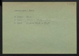 Seeberger, Karl