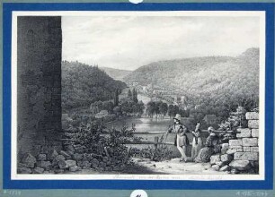 Blick auf Tharandt von der Burgruine aus