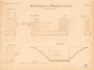 Schleuse Danziger Haupt, Danzig: Schnitte 1:100