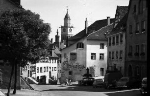 Überlingen: Straße mit Münsterturm