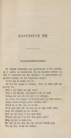 Hoofdstuk XIX. Volks-spreekwoorden