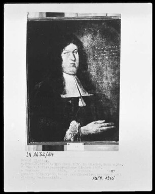 Bildnis des Giessener Universitätsprofessors David Clodius