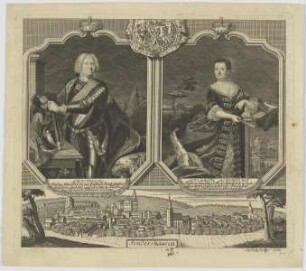 Doppelbildnis des Günther, Fürst zu Schwartzb. und der Elisabeth Albertina, Fürstin zu Schwartzb.