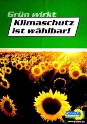 Plakat von Bündnis 90 / Die Grünen zur Bundestagswahl 2002