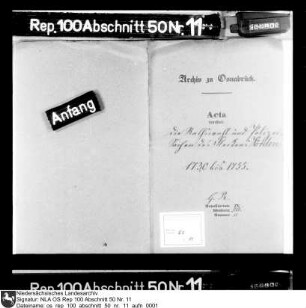 Ratswahl und Polizeisachen des Fleckens Vörden