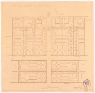 Kleingarten: Grundriss 1:200