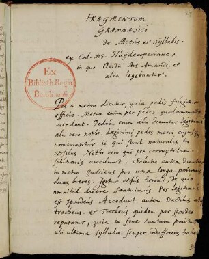 Abschriften der Texte von 68r–73v u. von 58v (Nachtrag, 18. Jh.)