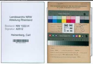 Entnazifizierung Carl Heinenberg , geb. 13.07.1902 (Sekretaer)