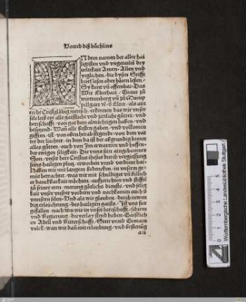 Vorred diß büchlins