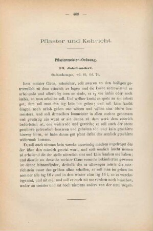 Pflaster und Kehricht