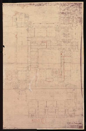Königliches Residenzschloss Posen, Posen: Teilgrundriss EG 1:100