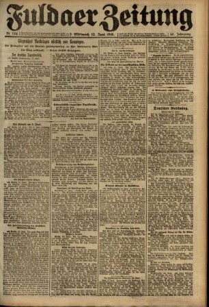 Ausgabe vom Mittwoch, den 12. Juni 1918.