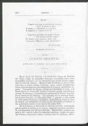 Cuento oriental : (Dedicado a Vicente Pallares Peñafiel)