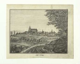 Ulm vom Galgenberg. Um 1820