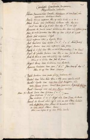 Catalogus Consiliorum, Responsore, Allegationum, Votorum.