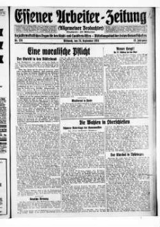 Essener Arbeiter-Zeitung. 1919-1926