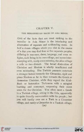 Chapter V: The mohammedan races of Asia Minor