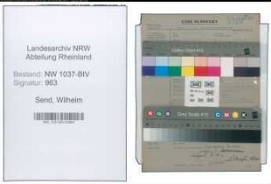 Entnazifizierung Wilhelm Send , geb. 03.05.1902 (Ingenieur)