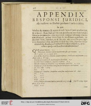 Appendix responsi juridici