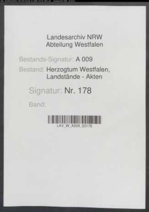 Landtagsprotokoll (Konzept und Abschrift)