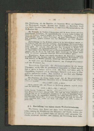 § 5. Darstellung von Salzen durch Wechselzersetzung.