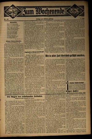 Zweite Ausgabe vom Sonntag, den 05. Juli 1931.