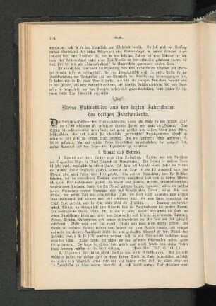 Kleine Kulturbilder aus den letzten Jahrzehnten des vorigen Jahrhunderts.