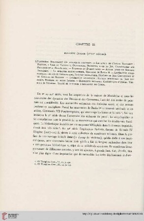 Chapitre III: Troisième époque (Xe-XIIe siècles)