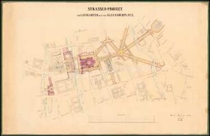 Durchbruch der Kaiser-Wilhelm-Straße, Berlin: Planung eines Doms östlich der Spree 1:2000