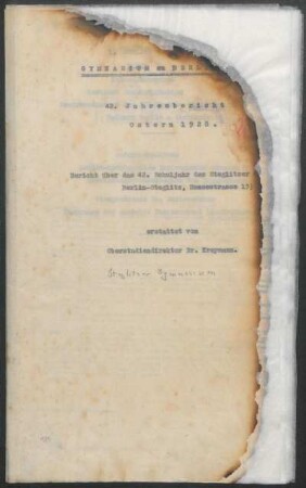 1927/28: Jahresbericht Ostern ... - 1927/28