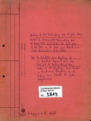 Ermittlungsverfahren gegen Gustav Adolf Nosske (*29.12.1902), Jobst Thiemann (*12.06.1911) und 168 weitere Beschuldigte wegen der Tätigkeit der Einsatzgruppen und Einsatzkommandos in der Sowjetunion zur Bekämpfung aller feindlichen "Elemente" im "Feindesland" [1 Js 4/65 (RSHA)]